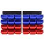 Voir la diapositive 4 : VIDAXL Etagere a outils de garage murale 2 pcs Bleu et rouge