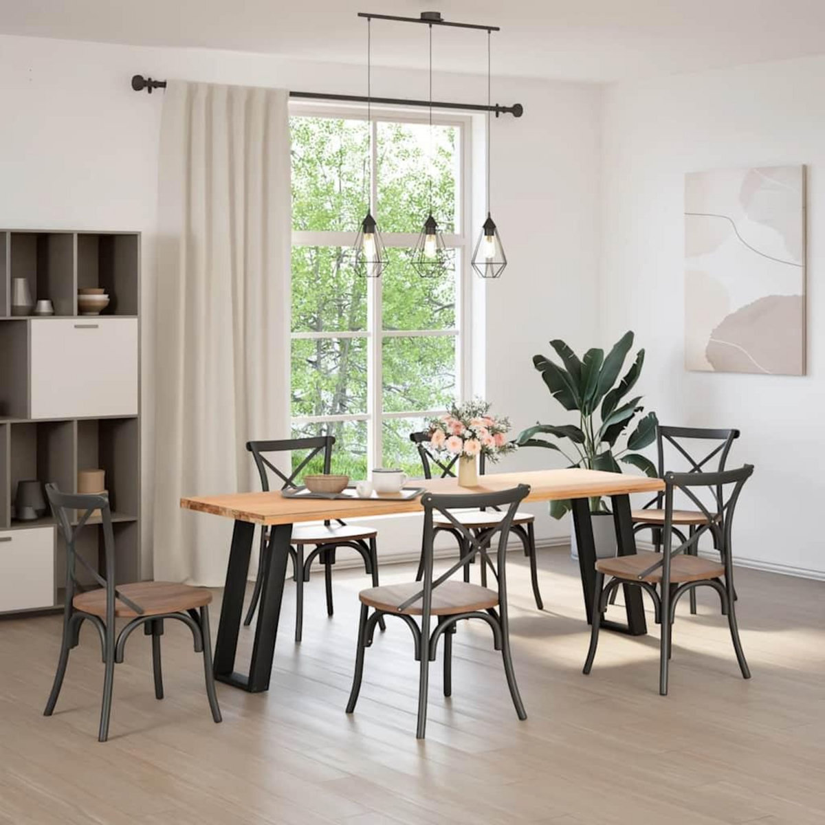 VIDAXL Pieds de table console forme de U 2 pcs noir 38x(72-73)cm acier