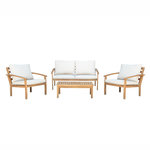 CONCEPT USINE Salon de jardin 4 places en acacia YALA