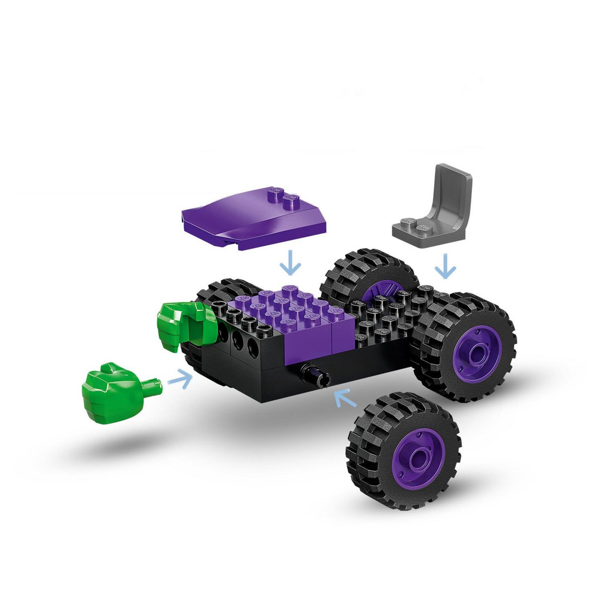 LEGO Marvel 10782 Le combat des camions, Hulk contre le Rhino, 