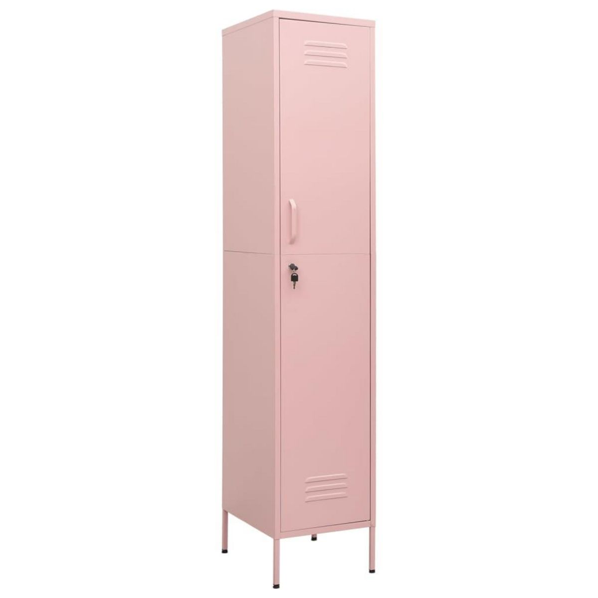 VIDAXL Armoire a casiers Rose 35x46x180 cm Acier
