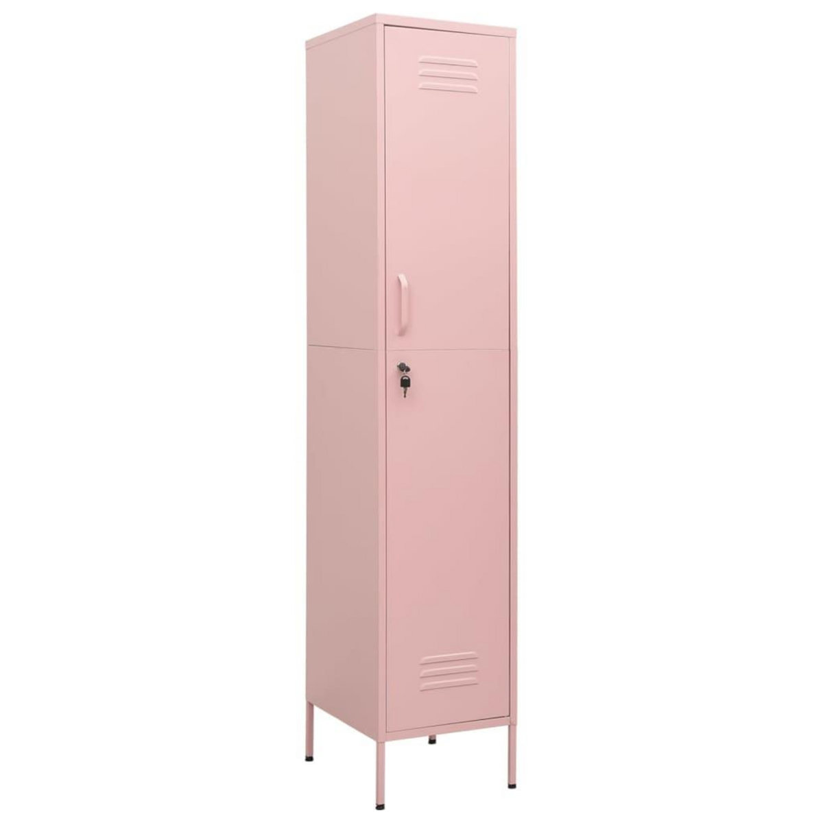VIDAXL Armoire a casiers Rose 35x46x180 cm Acier