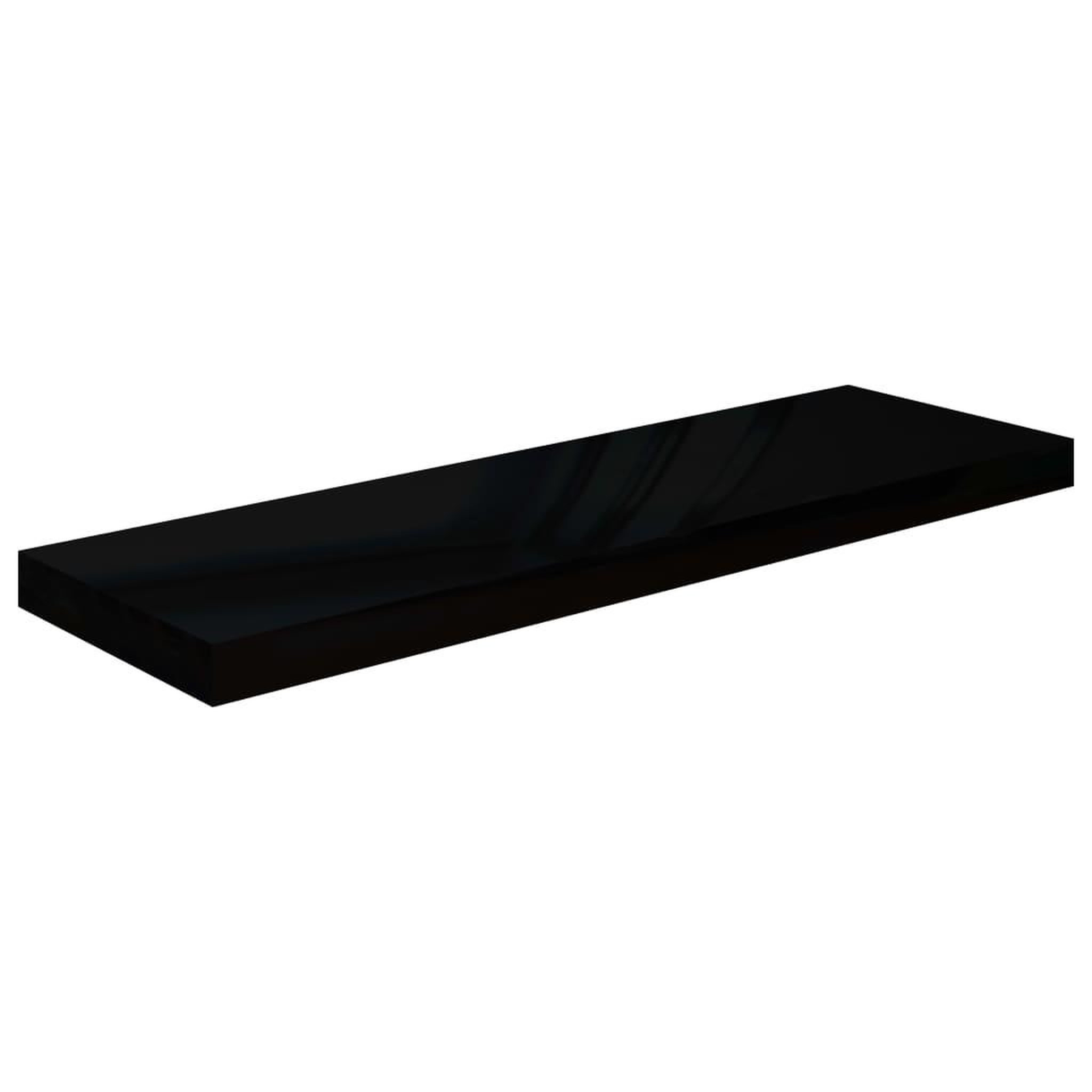 Voir la diapositive 3 : VIDAXL Etagere murale flottante 2 pcs Noir brillant 80x23,5x3,8 cm MDF