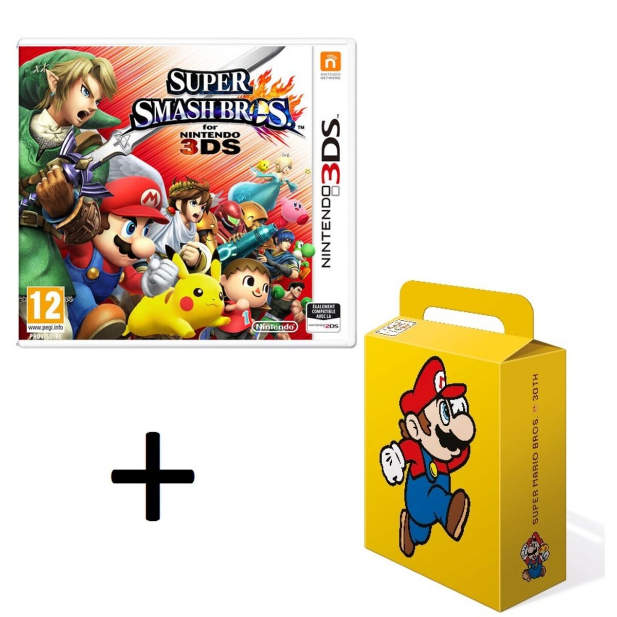 Super Smash Bros. 3DS + Boite cadeau "Mario" pour jeu 3DS