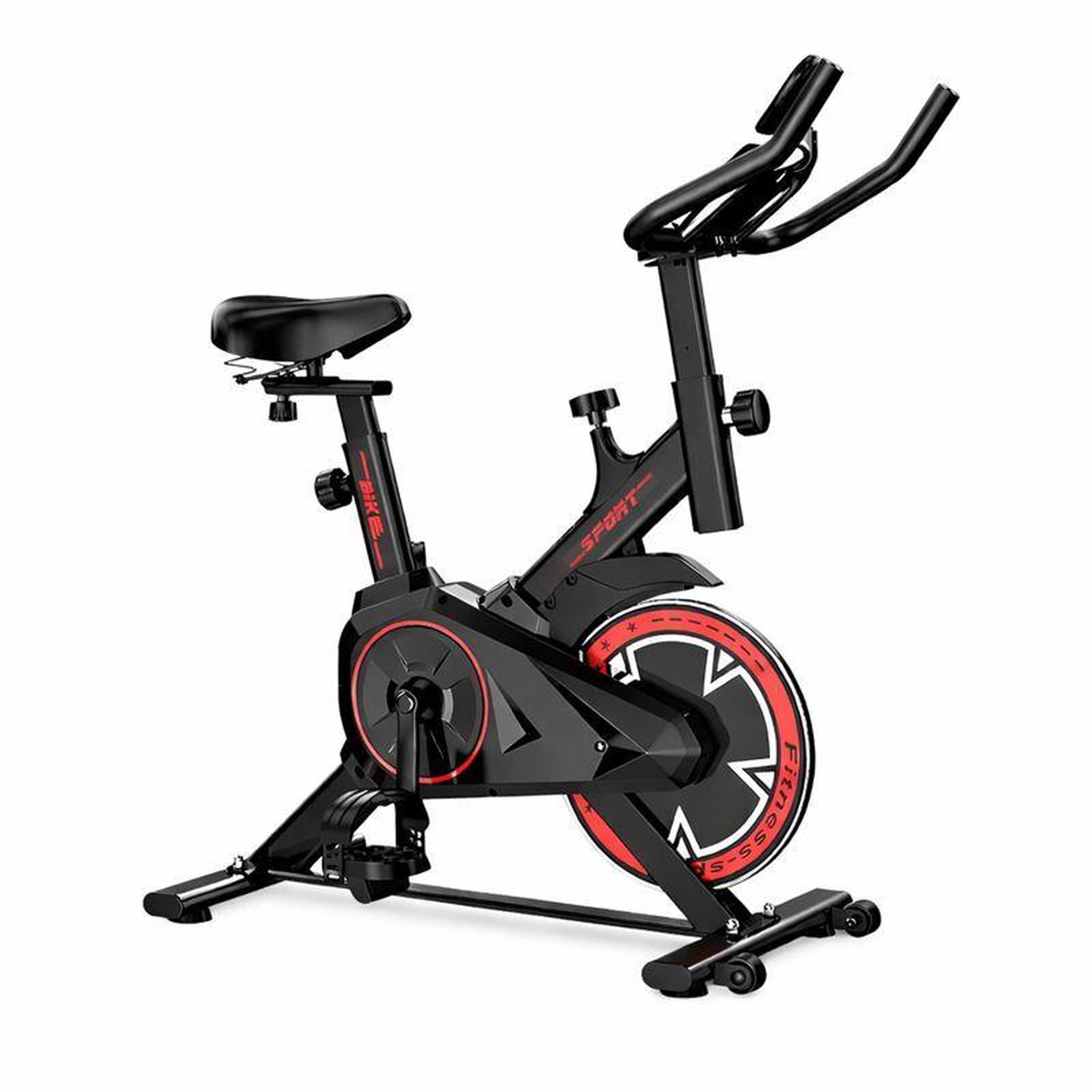 FORMILL Vélo d'appartement formill qk101, résistance réglable, transmission silencieuse, capacité de 120 kg, écran lcd