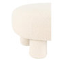 Voir la diapositive 4 : Paris Prix Pouf Rond Bouclette  Teddy  52cm Blanc
