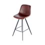 Voir la diapositive 2 : Paris Prix Lot de 2 Tabourets de Bar  Samantha  102cm Marron & Noir