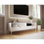 Voir la diapositive 5 : BEST MOBILIER Cleo - lit coffre avec led - 160x200 cm - sommier inclus - en velours