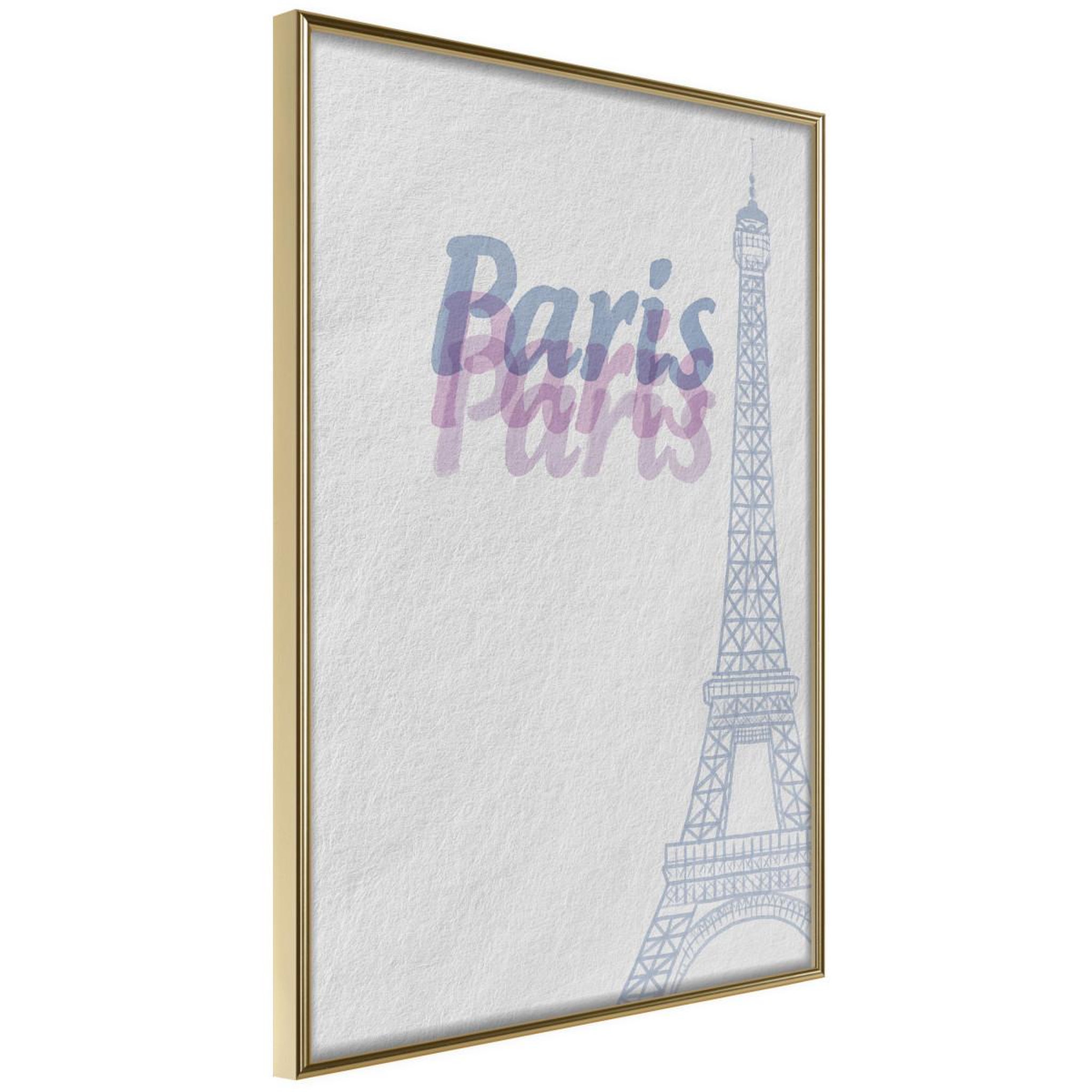 Voir la diapositive 1 : Paris Prix Affiche Murale Encadrée  Pastel Paris