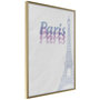Voir la diapositive 1 : Paris Prix Affiche Murale Encadrée  Pastel Paris
