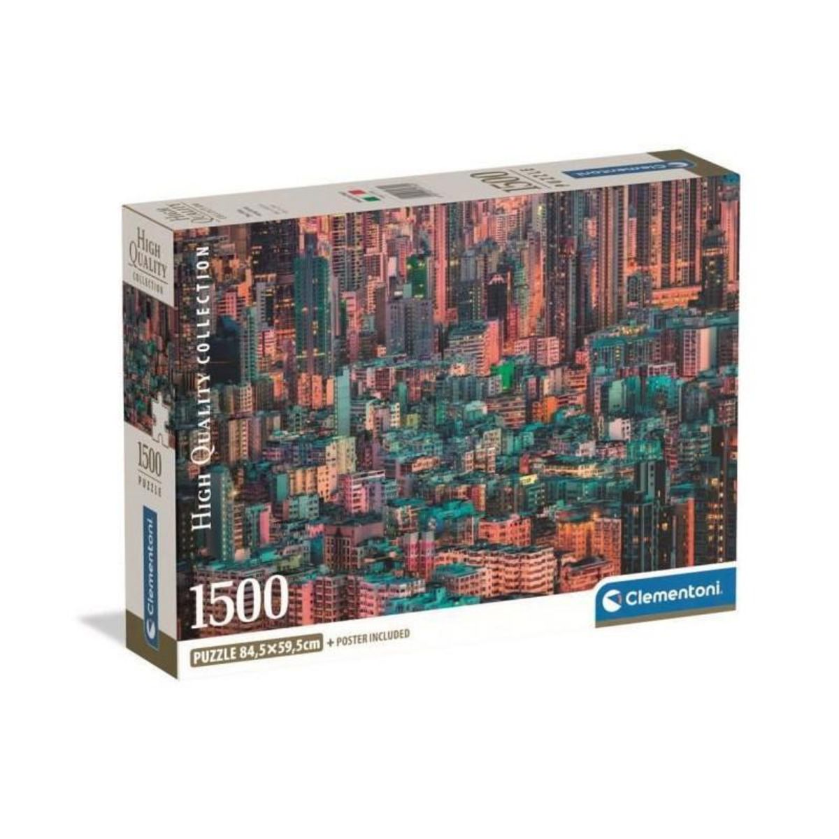 CLEMENTONI CLEMENTONI - Compact 1500 pieces - Hong-Kong, The Hive