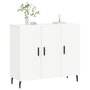 Voir la diapositive 3 : VIDAXL Buffet blanc 90x34x80 cm bois d'ingenierie