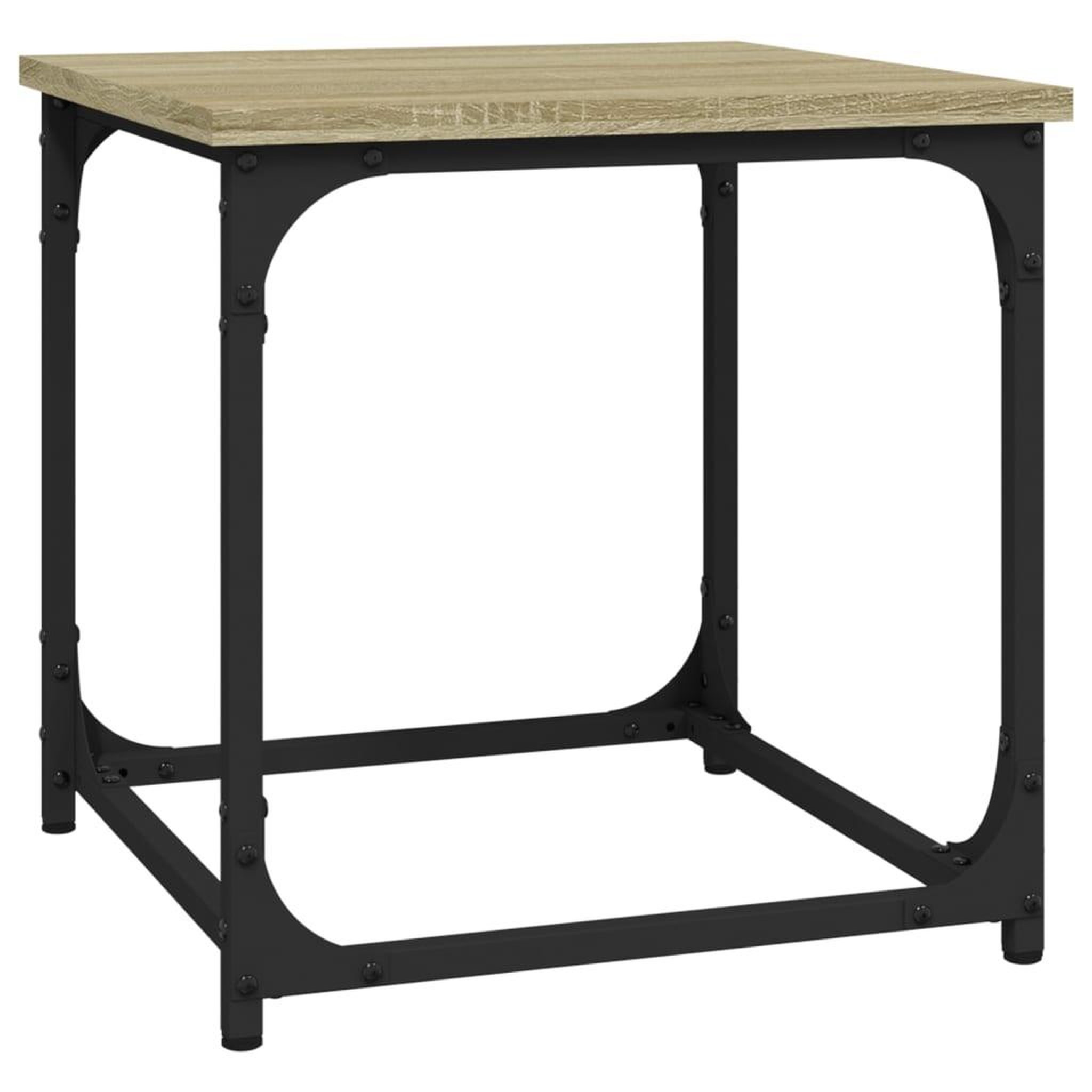 Voir la diapositive 2 : VIDAXL Table d'appoint Chene sonoma 40x40x40 cm Bois d'ingenierie