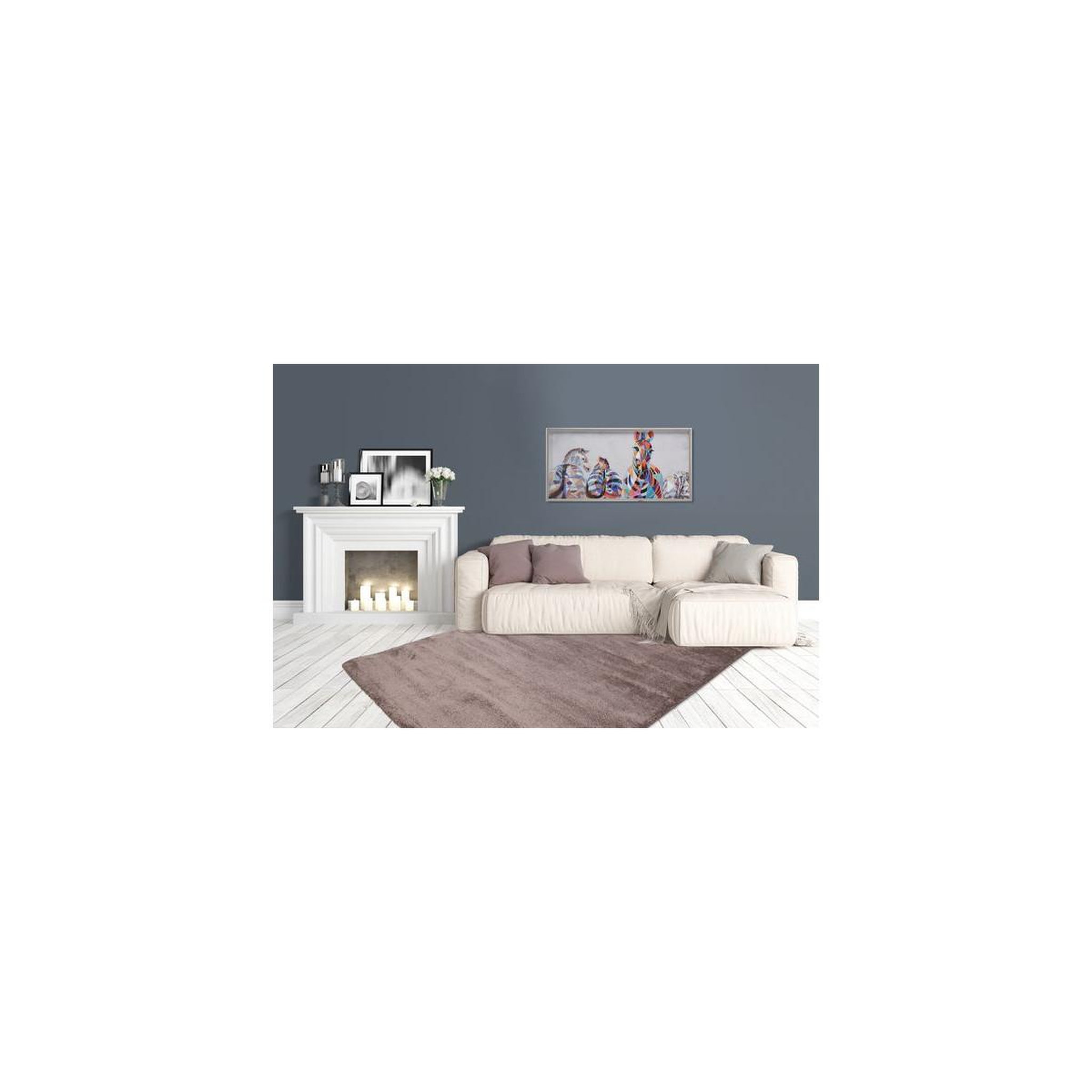 Voir la diapositive 4 : Paris Prix Tapis Tissé Déco  Saint Lucia  Marron