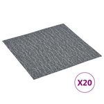VIDAXL Dalles de plancher autoadhesives 20 pcs PVC 1,86 m² gris