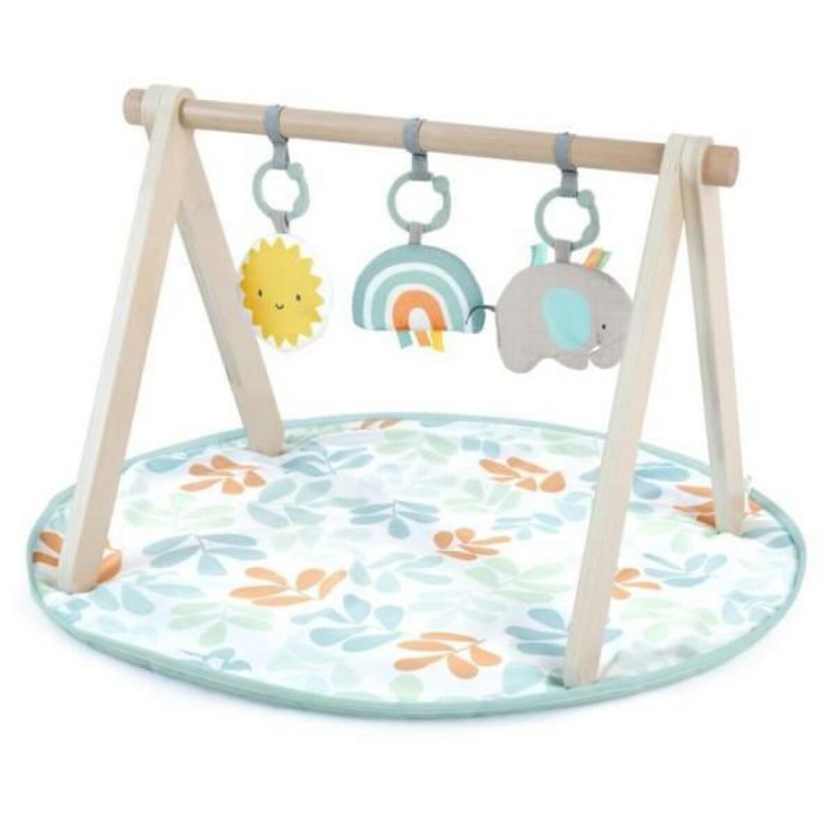MARKET24 INGENUITY Tapis d'éveil Sun Valley, arche de jeu en bois - 3 jouets amovibles - pliable