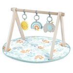 MARKET24 INGENUITY Tapis d'éveil Sun Valley, arche de jeu en bois - 3 jouets amovibles - pliable
