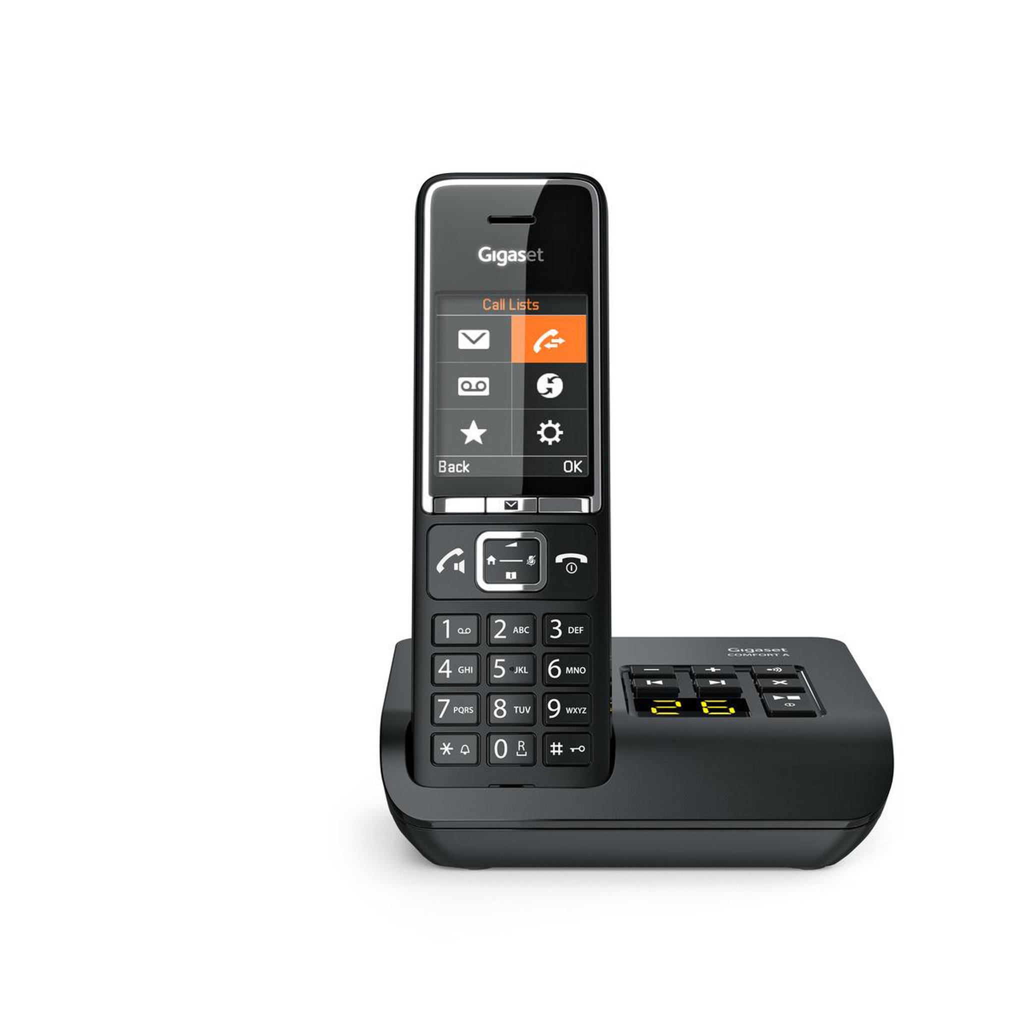 Voir la diapositive 3 : GIGASET Téléphone analogique gigaset gig550amblk dect avec identification de l'appelant noir