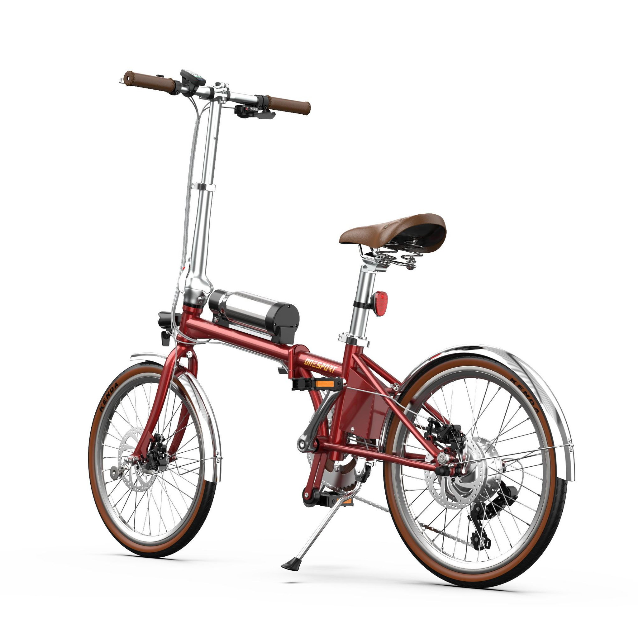 Voir la diapositive 2 : ONESPORT Vélo électrique pliant ONESPORT OT02 Pro