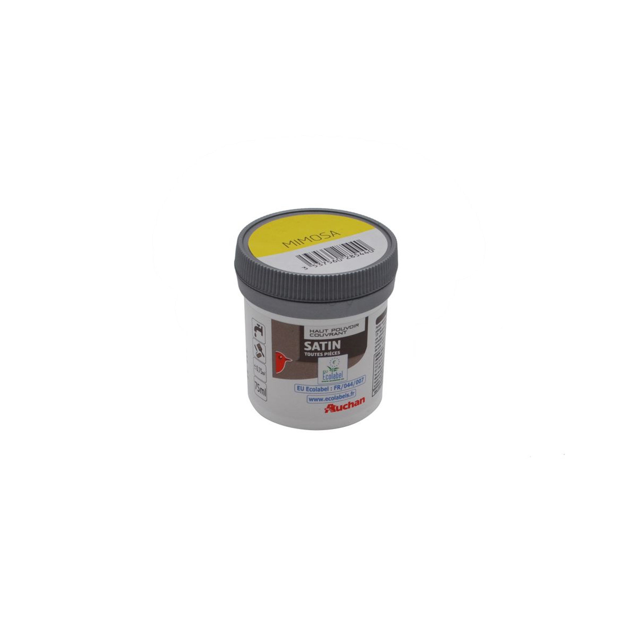 AUCHAN Peinture murale saton couleur mimosa  