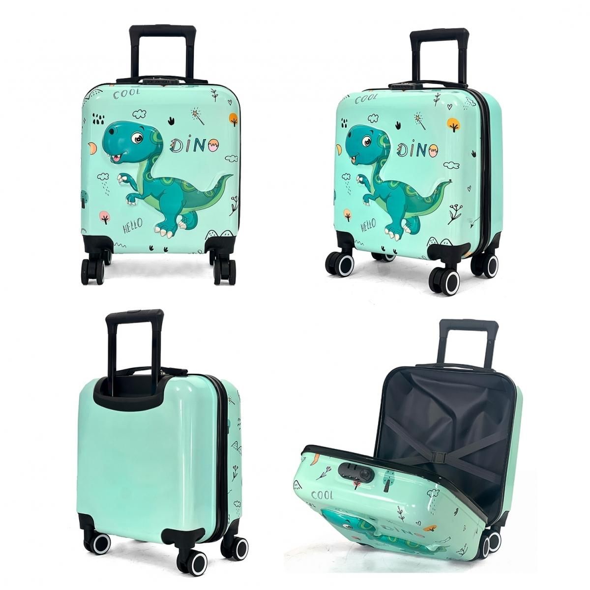 Les Sacs de K'rlot Valise cabine rigide motif 3D 46cm