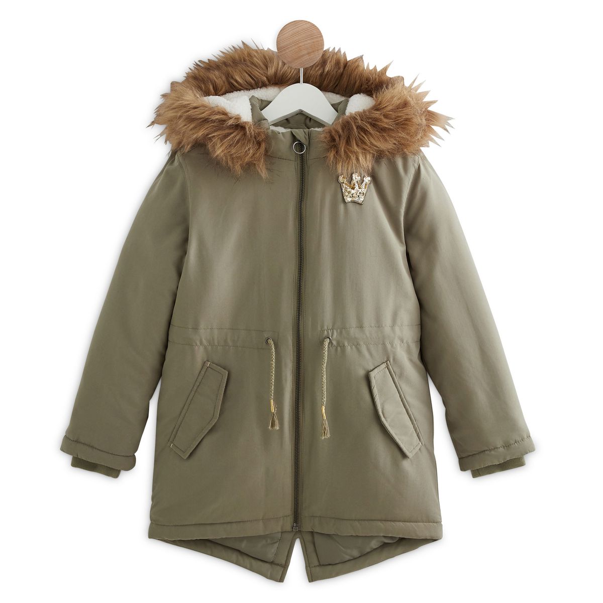 IN EXTENSO Parka à capuche fille