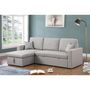 Voir la diapositive 2 : Habitat et Jardin Canapé d'angle convertible/ réversible avec coffre  Alain  - 3 places - Gris clair