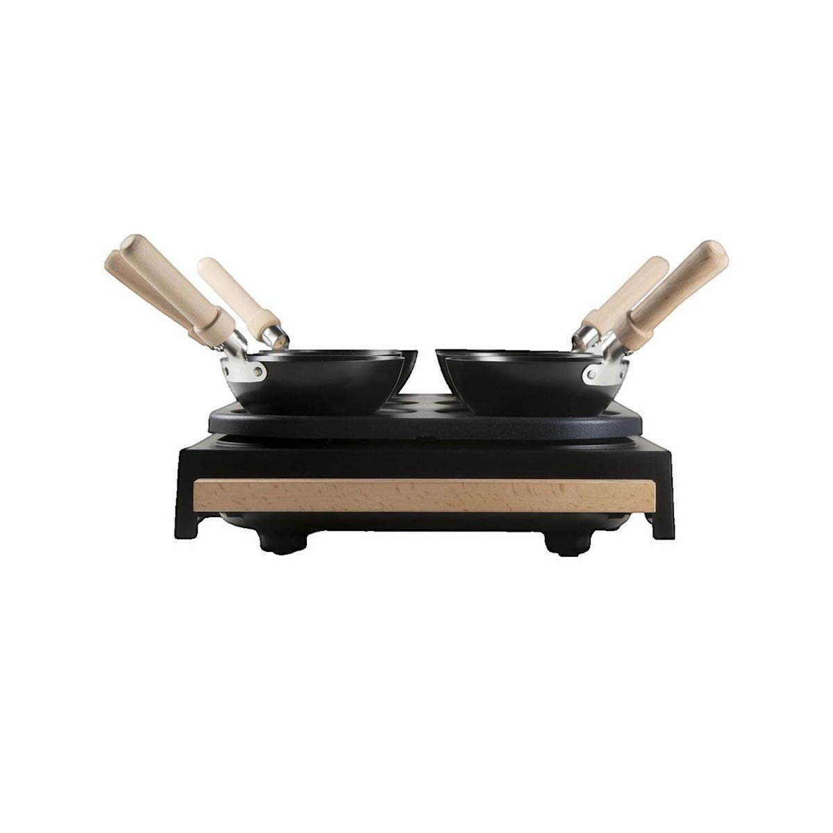 Domo Crêpière électrique Domo DO8719W, 2-en-1 avec 6 poêles antiadhésives