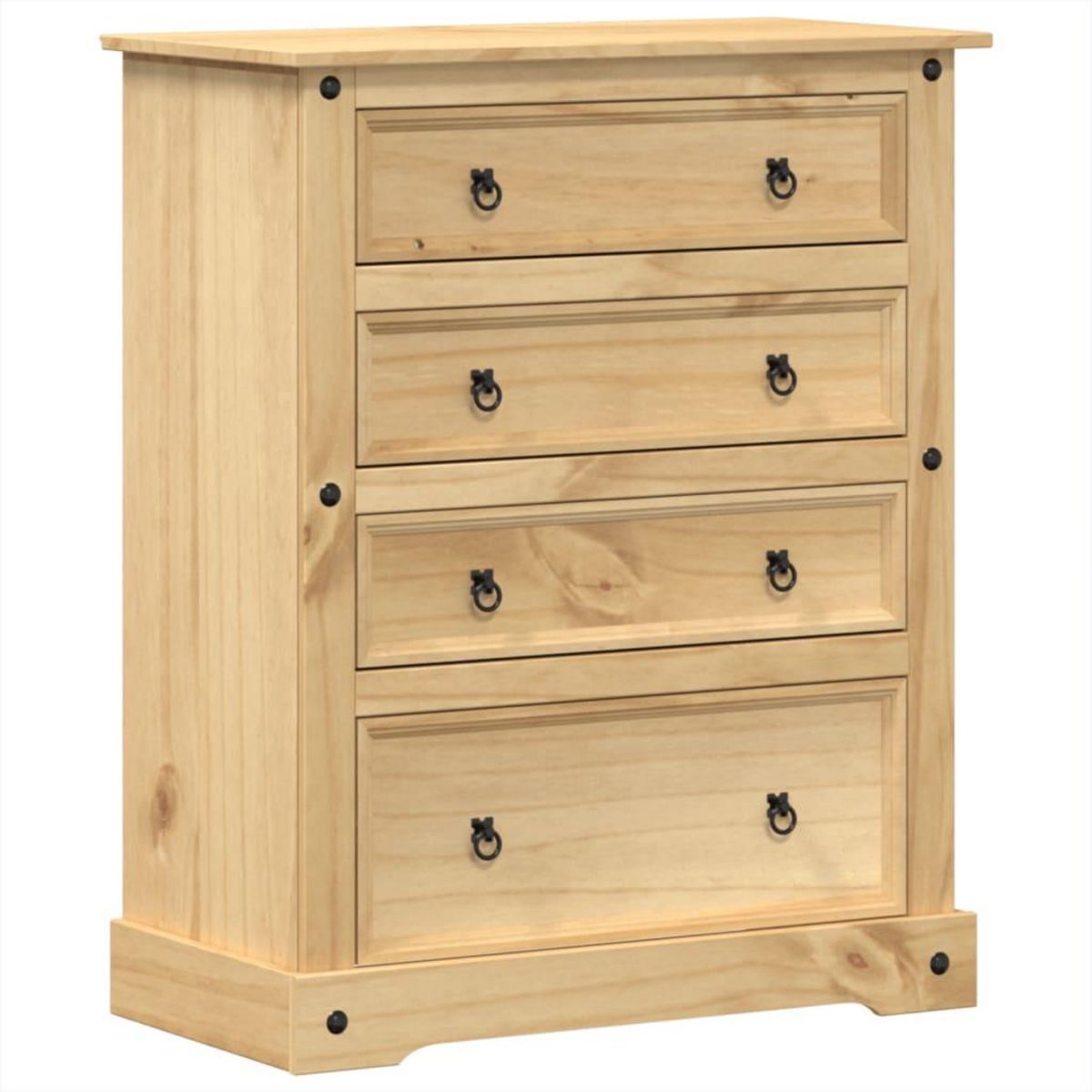VIDAXL Commode  92x48x120 cm bois massif de pin