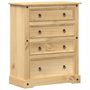Voir la diapositive 2 : VIDAXL Commode  92x48x120 cm bois massif de pin
