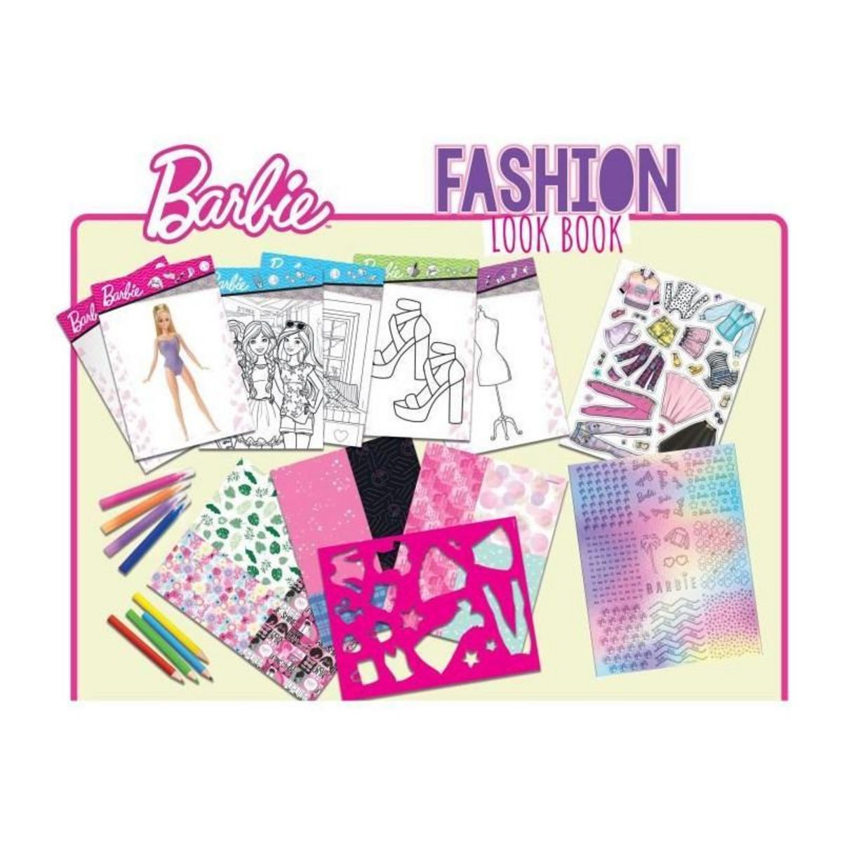LISCIANI GIOCHI Livret de création collection de mode - Barbie sketch book fashion look - LISCIANI
