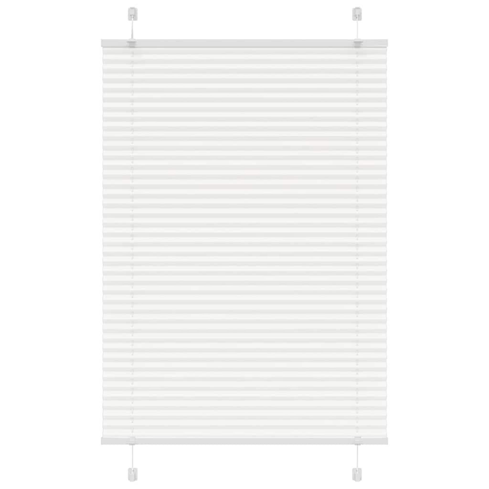 VIDAXL Store plisse blanc 85x100 cm largeur du tissu 84,4 cm polyester