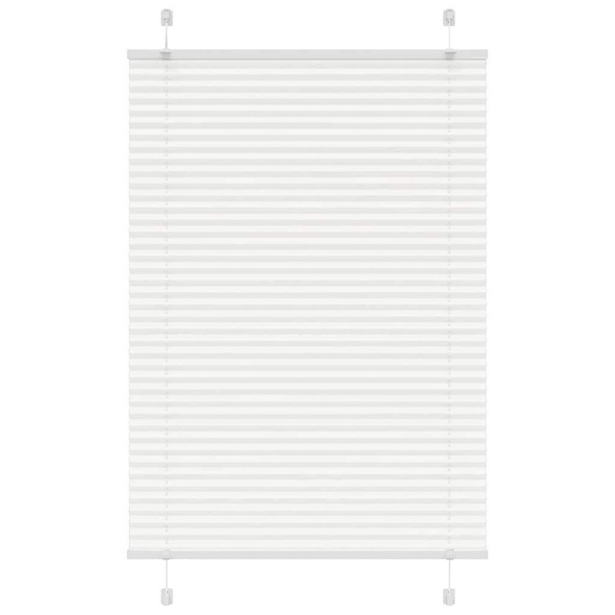 VIDAXL Store plisse blanc 85x100 cm largeur du tissu 84,4 cm polyester