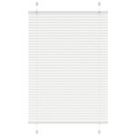 VIDAXL Store plisse blanc 85x100 cm largeur du tissu 84,4 cm polyester