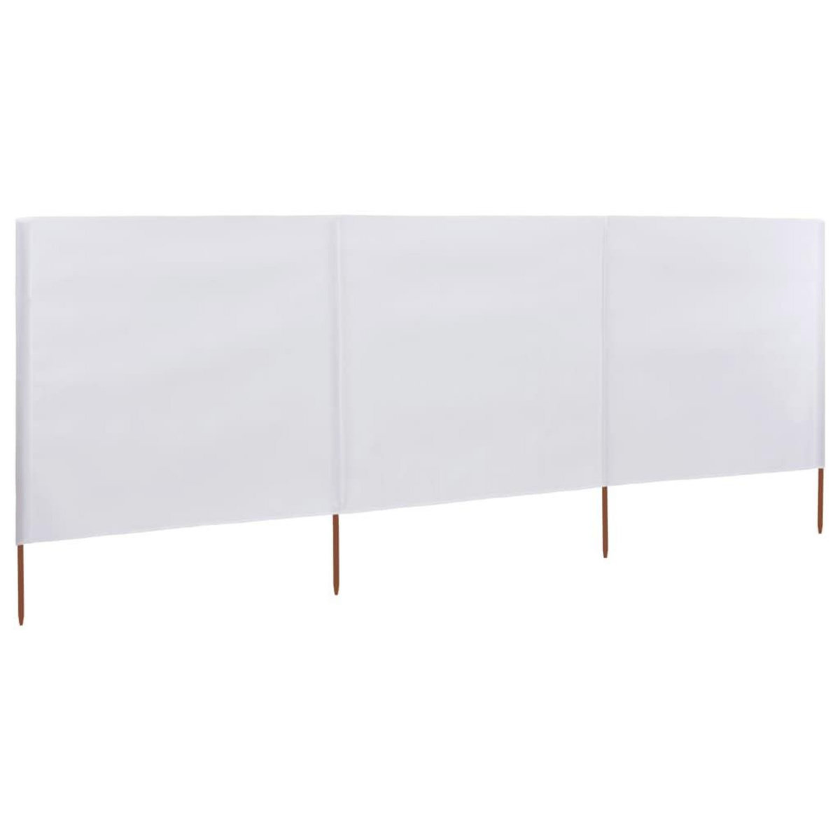 VIDAXL Paravent 3 panneaux Tissu 400 x 120 cm Blanc