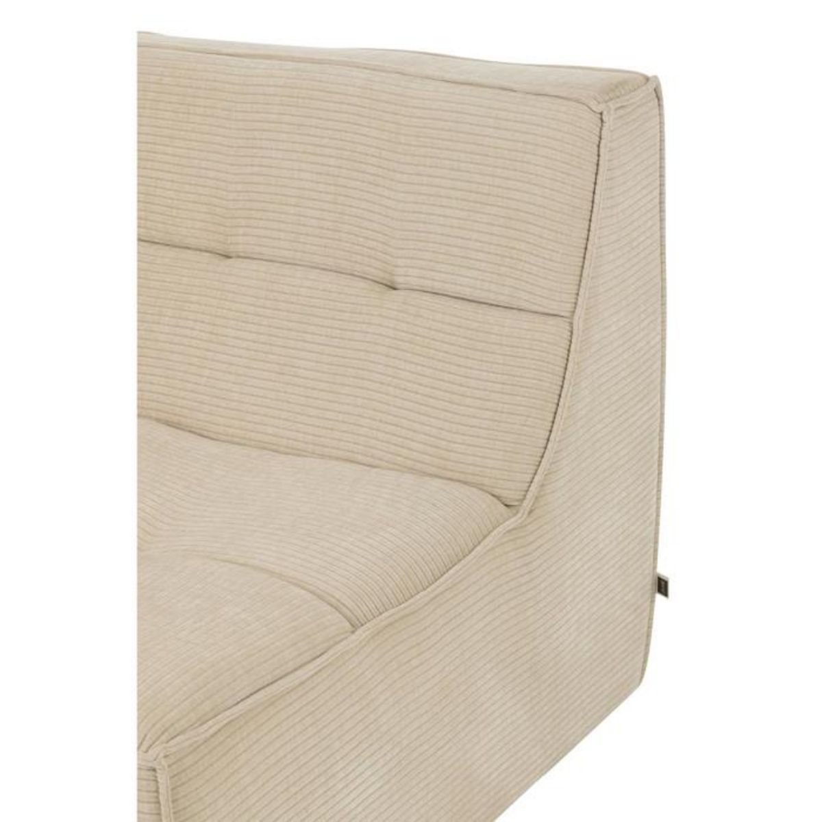 Paris Prix Module Canapé d'Angle Matelassé  Grid  98cm Beige