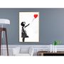 Voir la diapositive 2 : Paris Prix Affiche Murale Encadrée  Banksy Girl with Balloon I