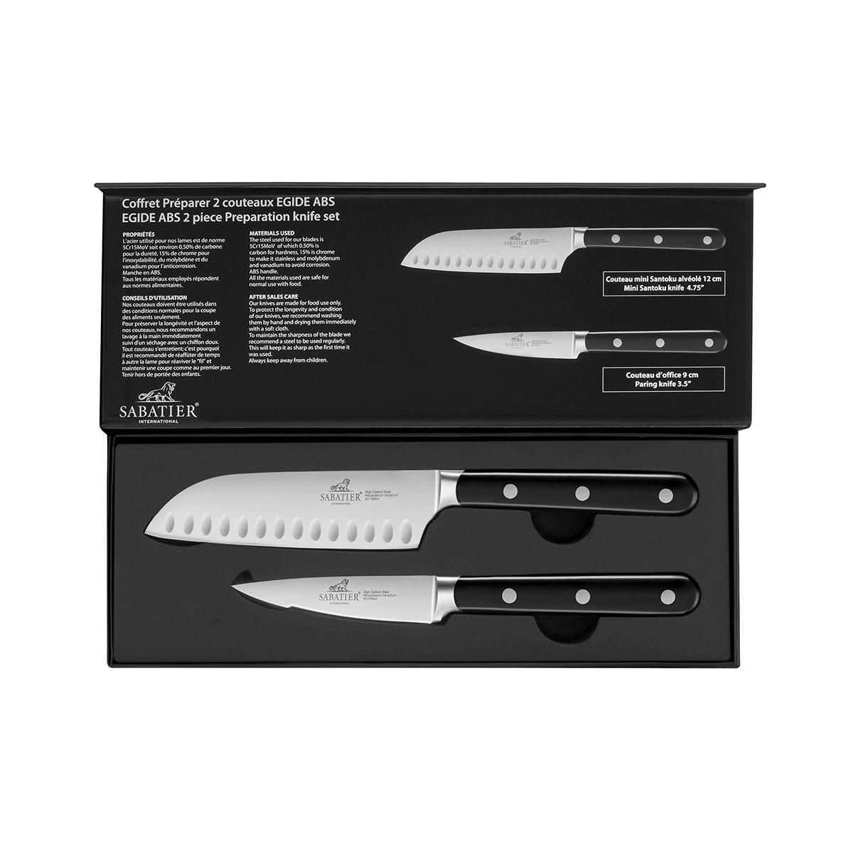 Lion Sabatier Coffret préparer office 9cm + mini santoku 12cm - 764180