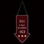 FEERIC LIGHT & CHRISTMAS Décoration Lumineuse  Flèche  40cm Rouge