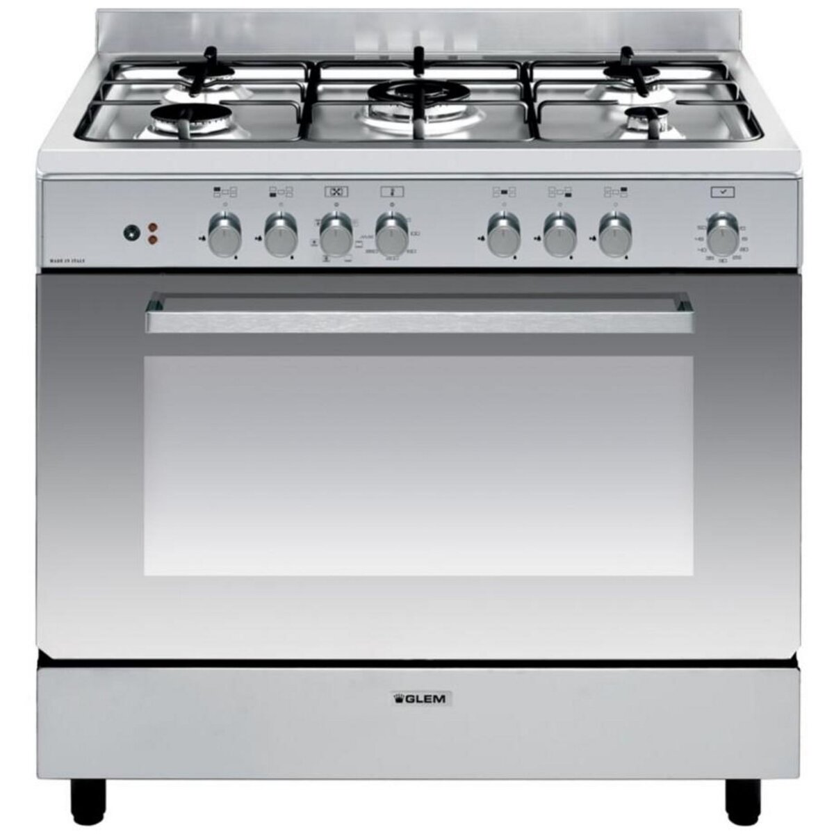 Glem Piano de cuisson mixte 104l 5 feux inox - ge960cbix2