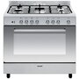 Voir la diapositive 1 : Glem Piano de cuisson mixte 104l 5 feux inox - ge960cbix2