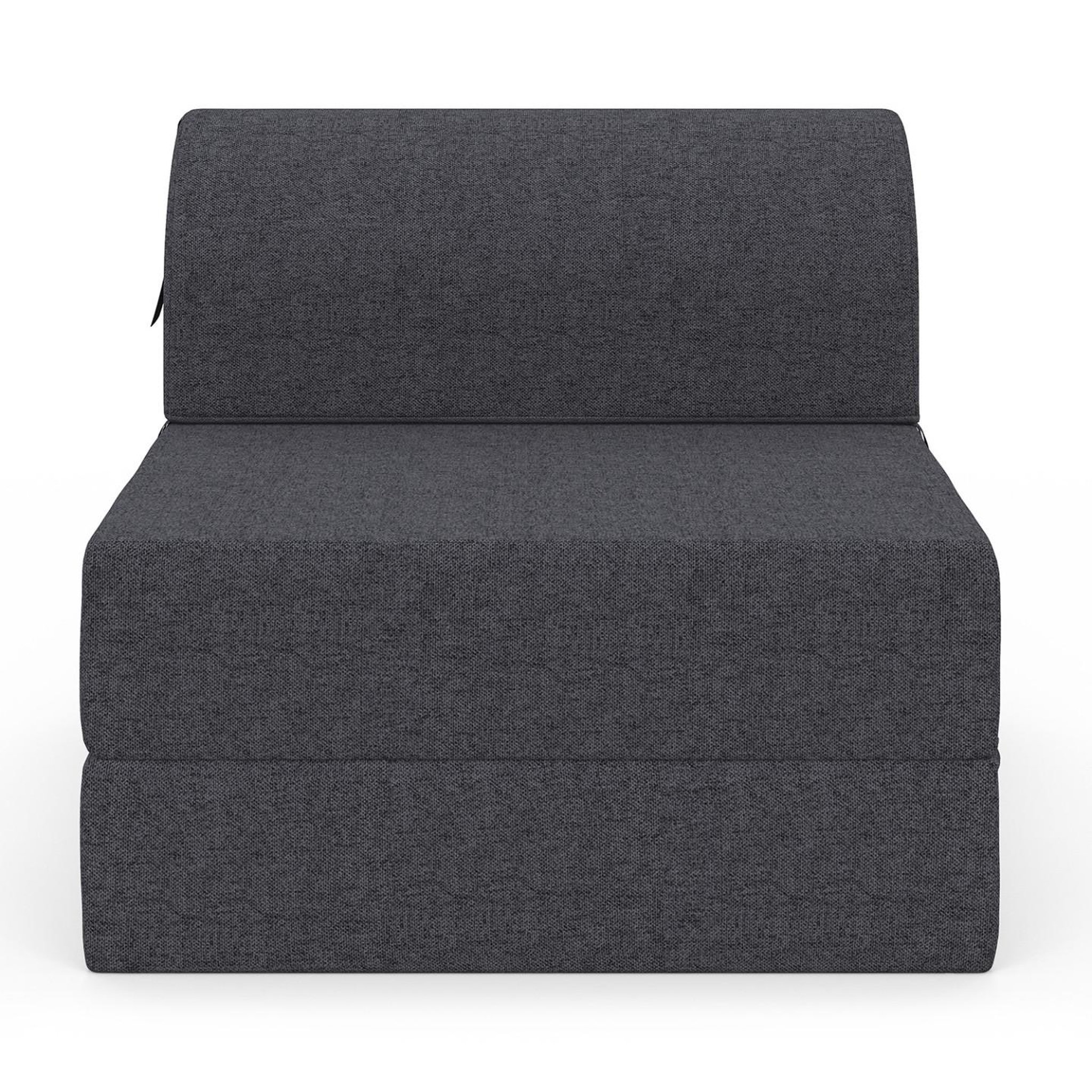 Voir la diapositive 3 : ID MARKET Chauffeuse paloma en tissu gris anthracite