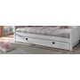 Voir la diapositive 2 : Ensemble lit banquette90x200cm + tiroir MAUDE