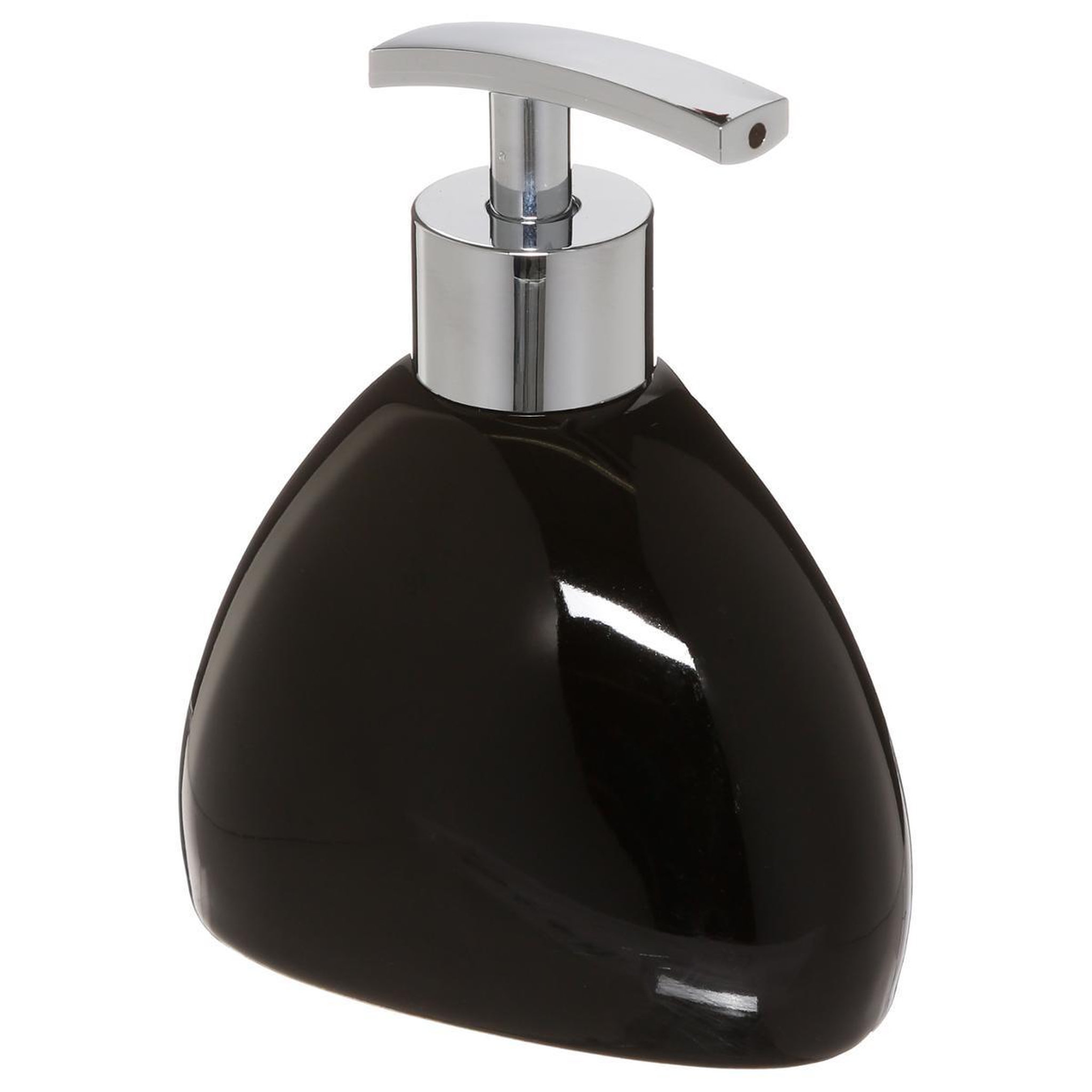 FIVE Distributeur de savon  galet  14cm noir