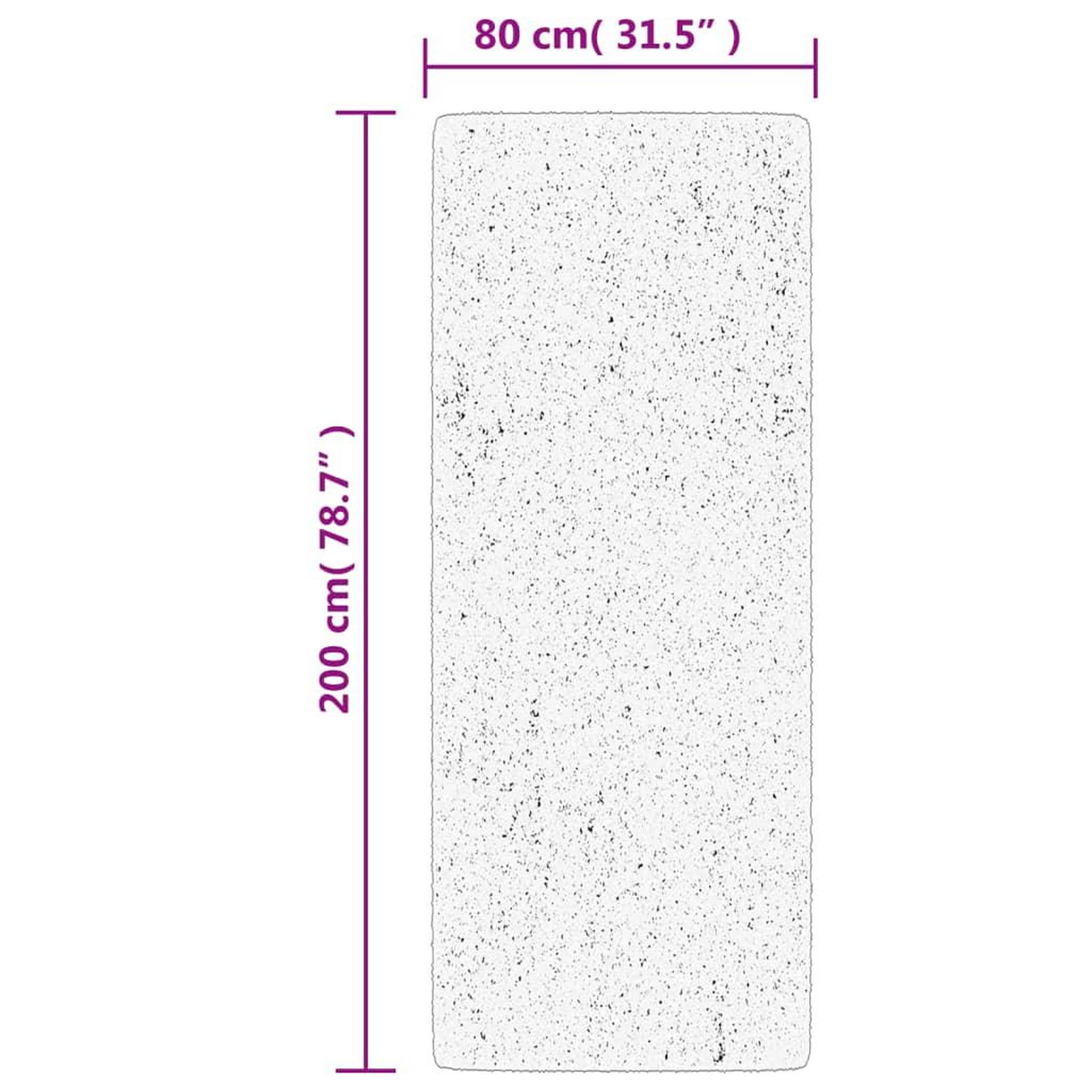 Voir la diapositive 6 : VIDAXL Tapis OVIEDO a poils courts vert 80x200 cm