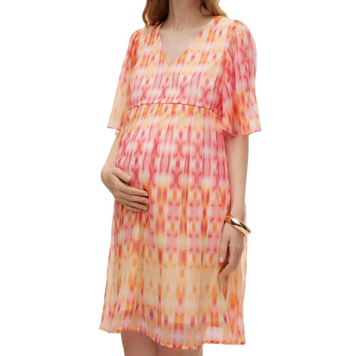 VERO MODA MATERNITY Robe de Grossesse Orange/ Femme Vero Moda Maternity