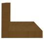 Voir la diapositive 4 : VIDAXL Etageres murales 2pcs Marron miel 110x11x9cm Bois de pin massif