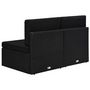 Voir la diapositive 4 : VIDAXL Canape sectionnel 2 places Resine tressee Noir