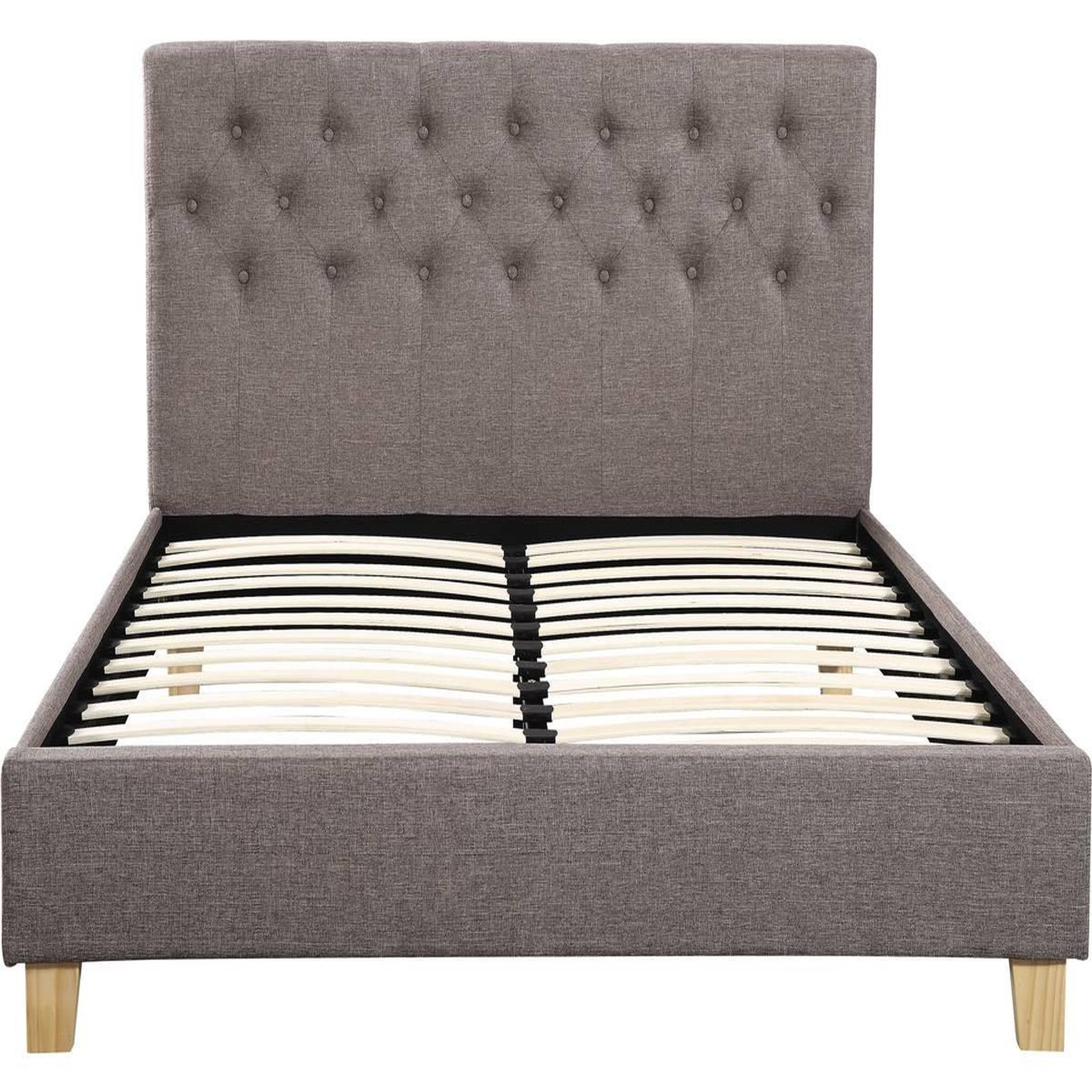 Voir la diapositive 2 : Habitat et Jardin Lit  emmy  - 160 x 200 cm - taupe