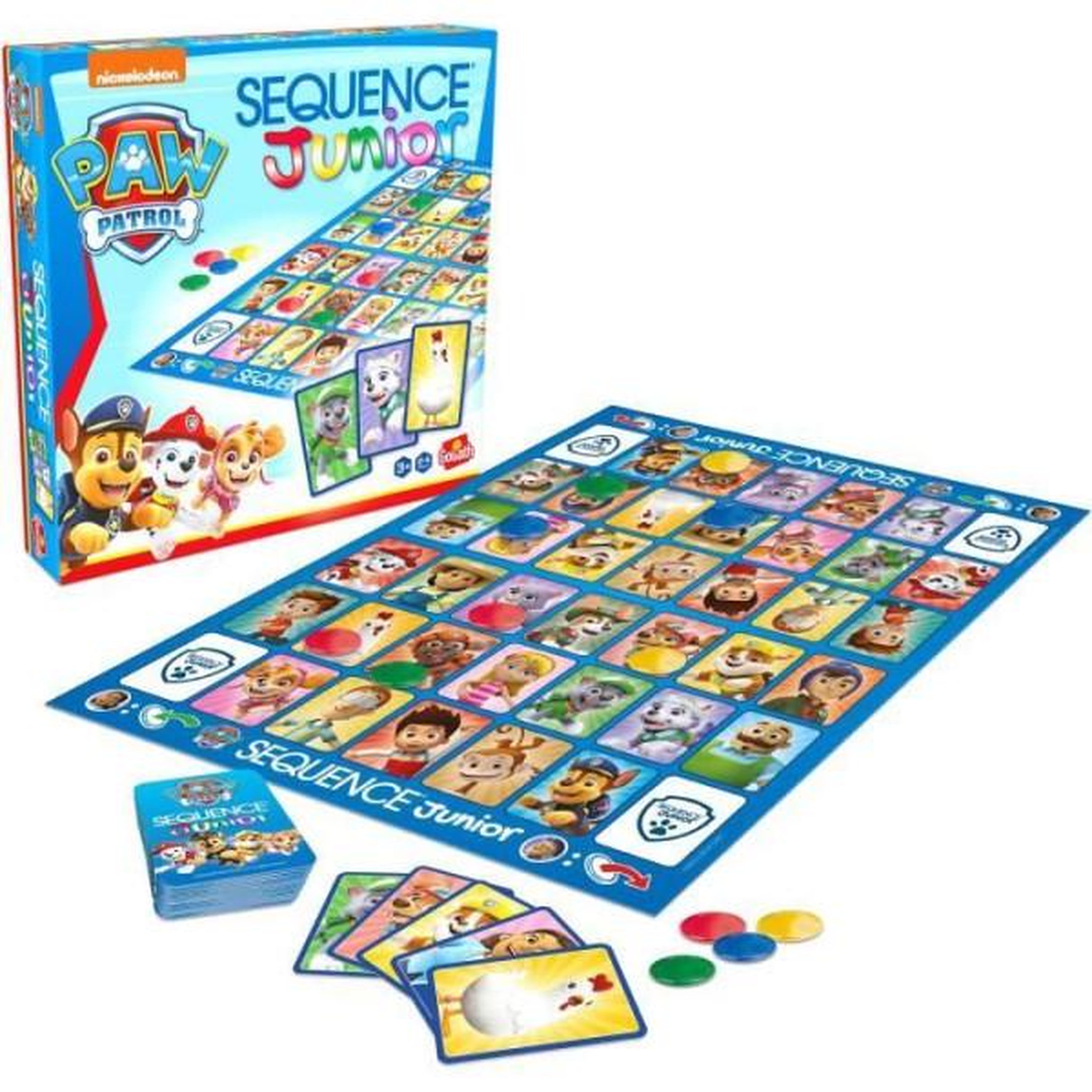 Voir la diapositive 2 : GOLIATH Jeu de société - GOLIATH - Sequence Junior Pat'Patrouille - Jeu familial des 3 ans